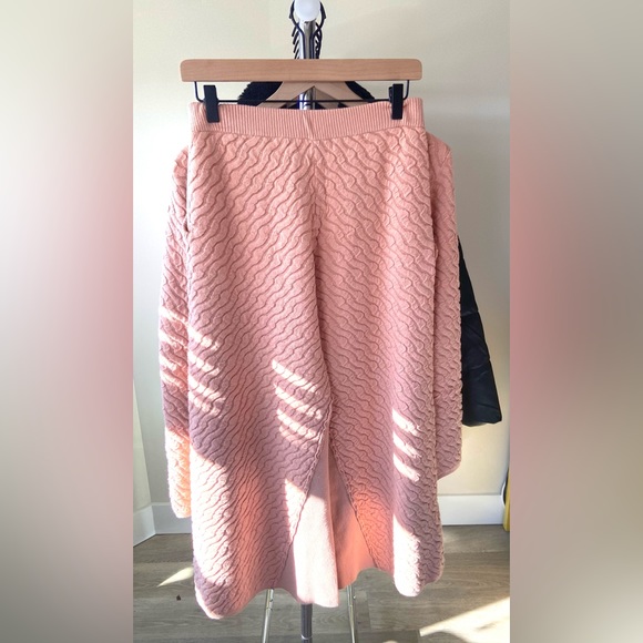 M 🔖 RARE!  Free People Beach Ziggy Sweater Set Wide Leg Pants Crop Top - Picture 12 of 14